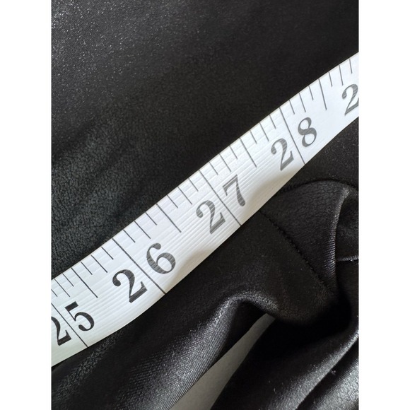 Spanx Black Faux Leather Spandex Leggings, Size XL, Stretchy Black 27" EUC - Picture 11 of 12